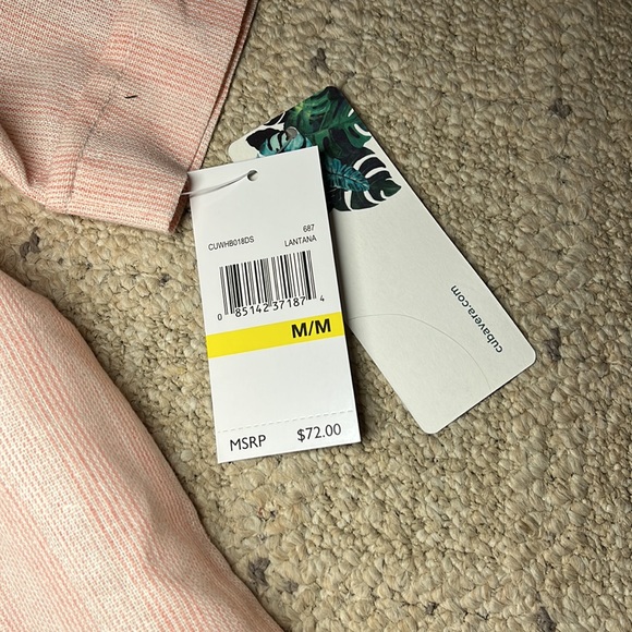 CubaVera striped pink shirt sleeve button up - Picture 4 of 6